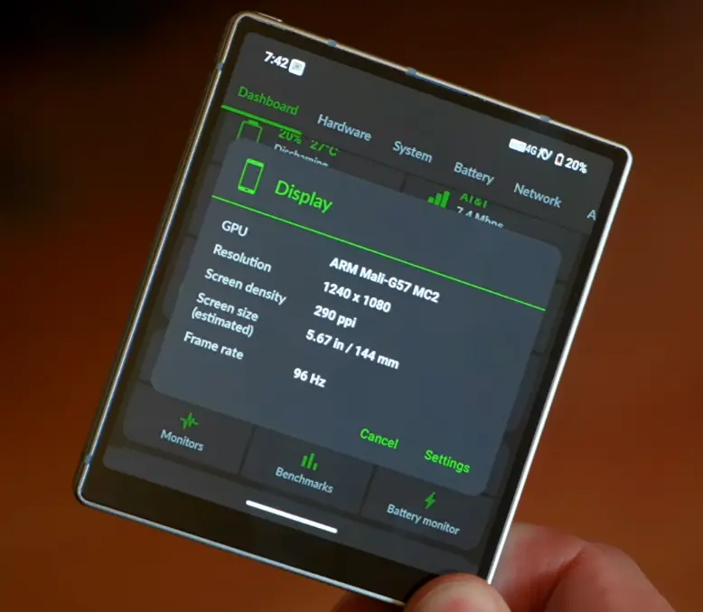 مواصفات الشاشة موبايل مايند ون برو