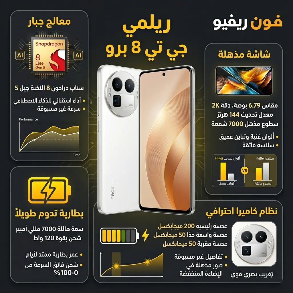 مواصفات Realme GT 8 Pro