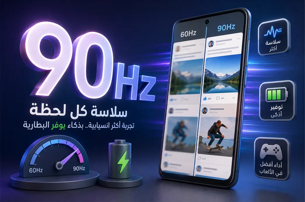 ما هو 90 هرتز (90Hz) في الهواتف ولماذا يعتبر الخيار الأذكى؟