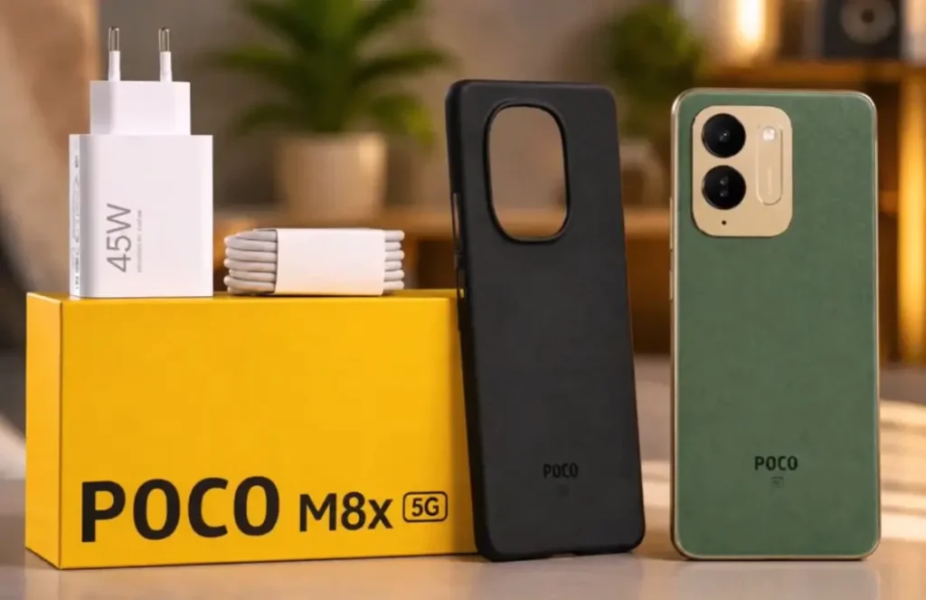 تعرف علي مواصفات بوكو M8x المميزات والعيوب Xiaomi Poco M8x 4 محتوي علبة هاتف Xiaomi Poco M8x